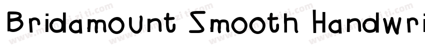 Bridamount Smooth Handwritten Font字体转换